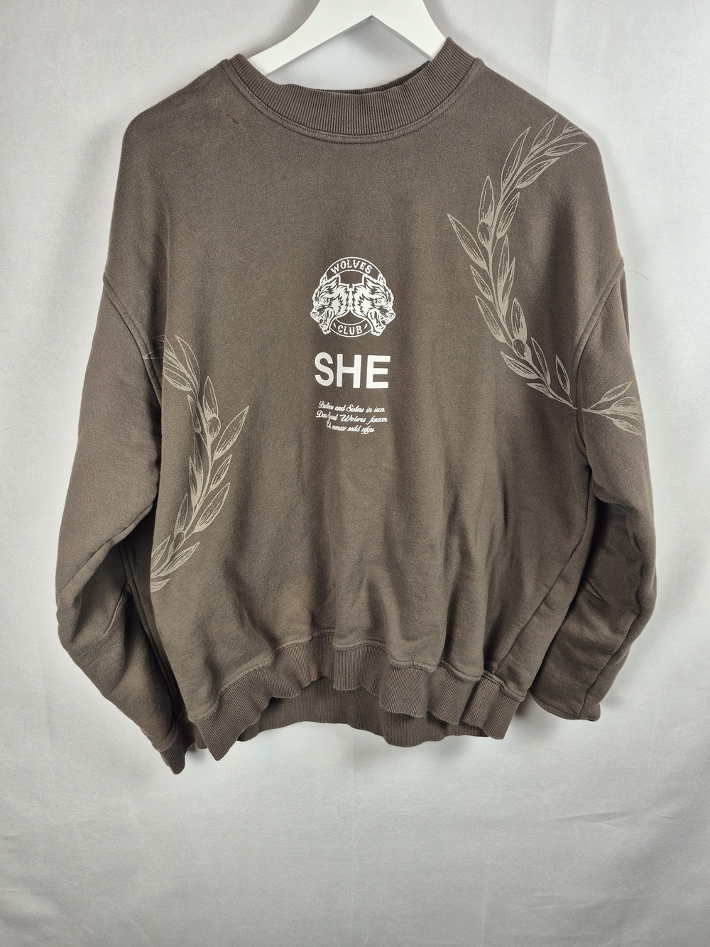 Darc Sport SHE Graphic Crewneck Sweatshirt - Brown Size L